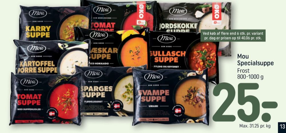 Mou, Aspargessuppe