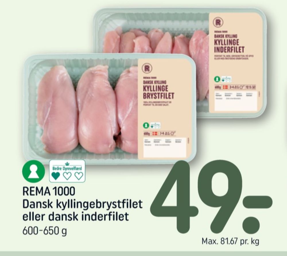 Rema 1000, Kyllingebrystfilet