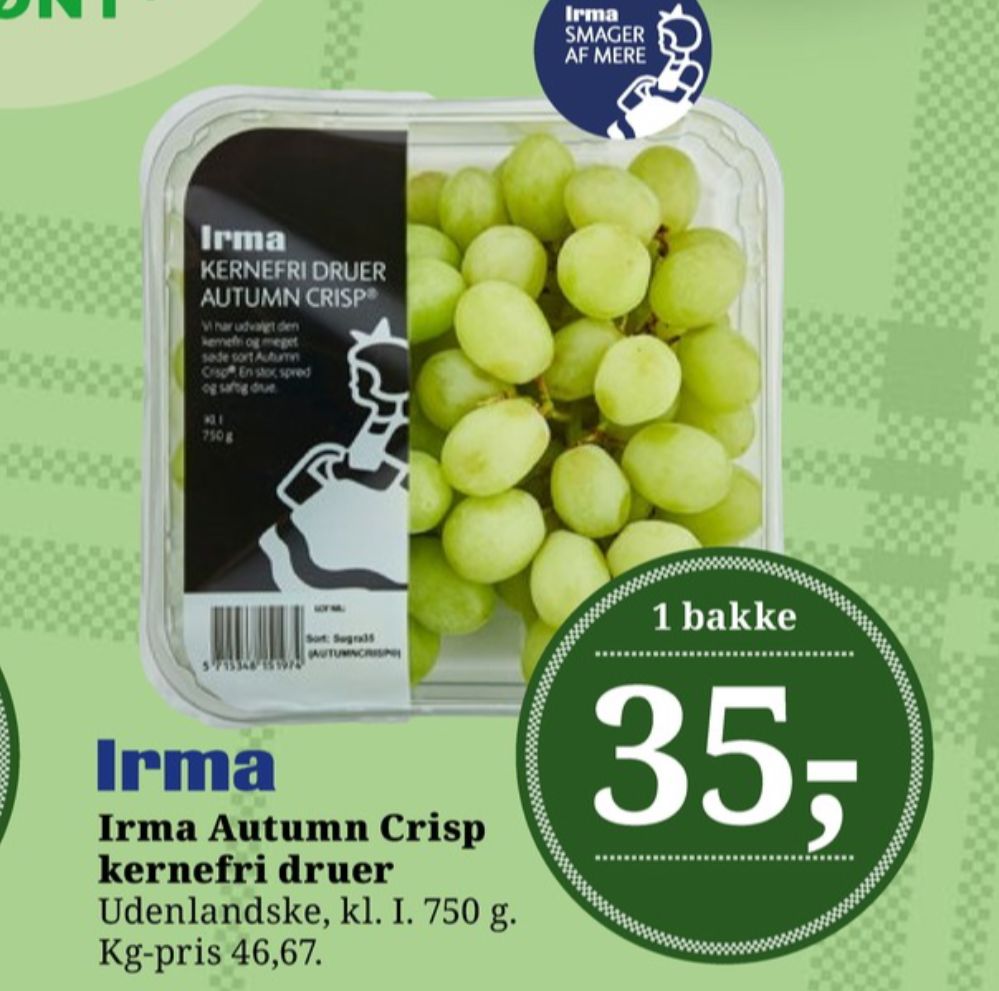 Irmas, Vindruer