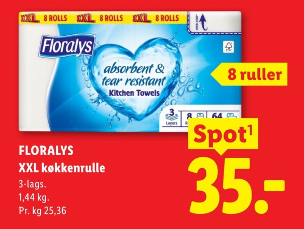 Floralys, Toiletpapir
