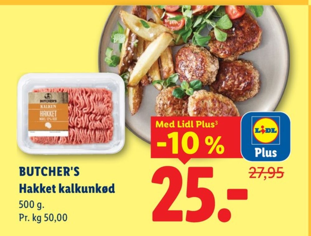 Butchers, Hakket Kalkun Maks 12%