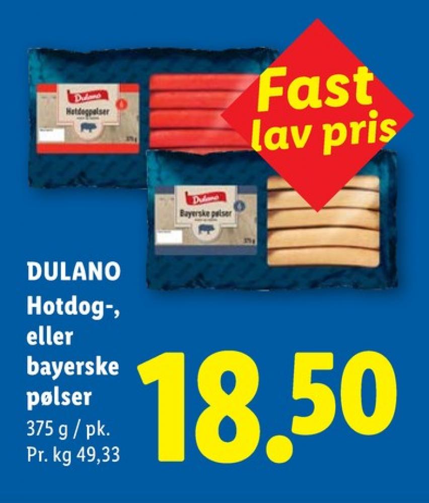 Dulano, Hotdogpølser