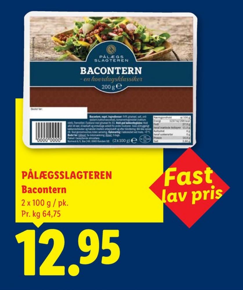 Pålægsslagteren, Bacontern