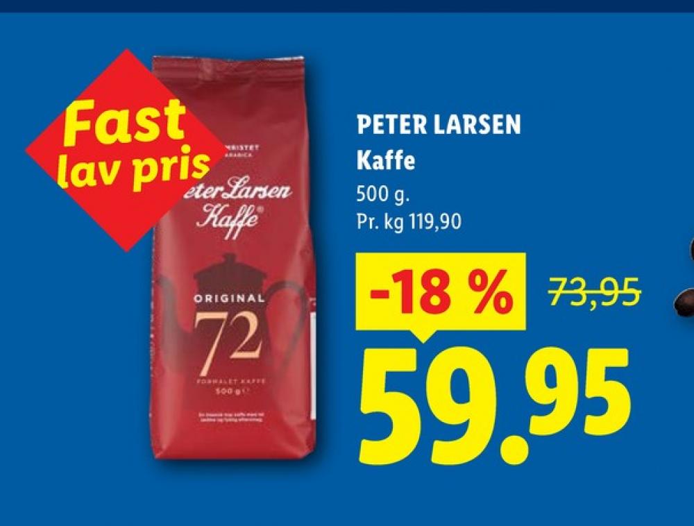 Peter Larsen Blanding 72, Kaffe Formalet