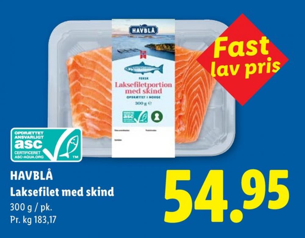 Havblå, Laksefilet