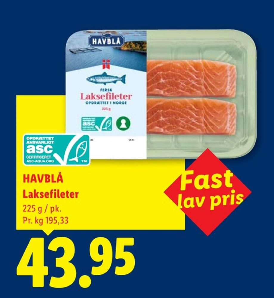 Havblå, Laksefilet