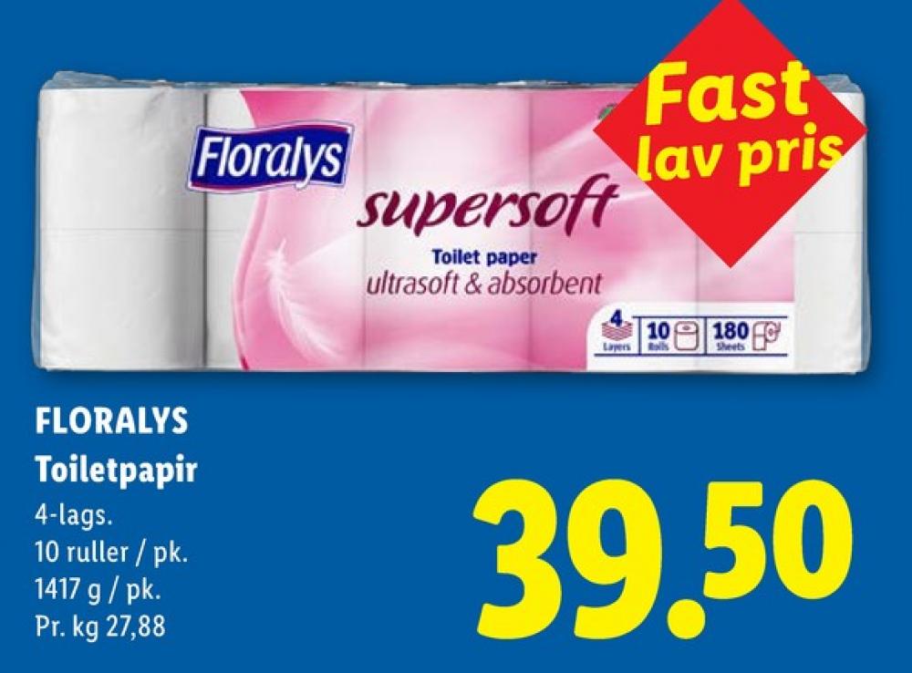 Floralys Supersoft, Toiletpapir