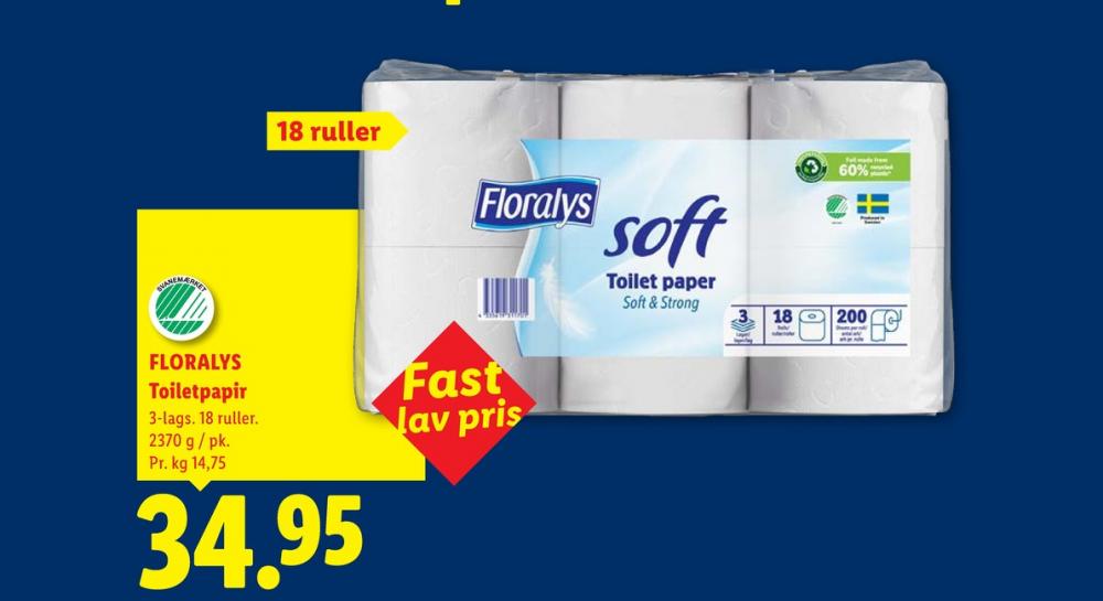 Floralys Soft, Toiletpapir