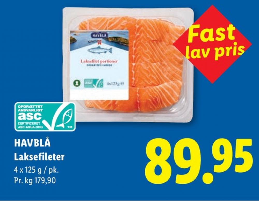 Havblå, Laksefilet