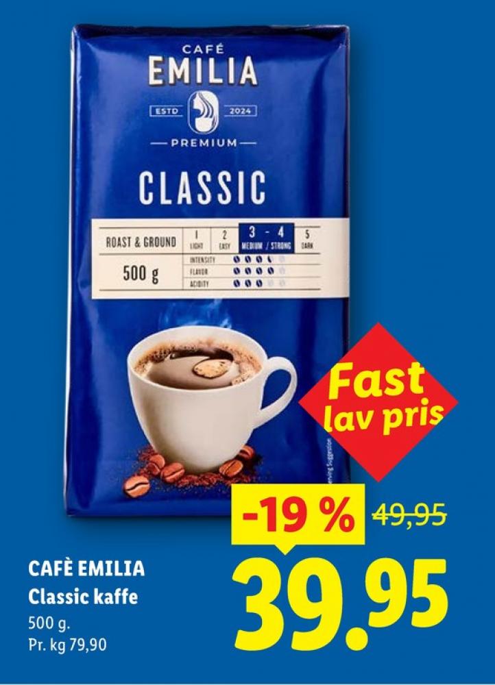 Café Emilia Classic, Kaffe Formalet