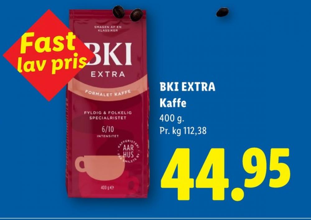 BKI Extra Specialristet, Kaffe Formalet