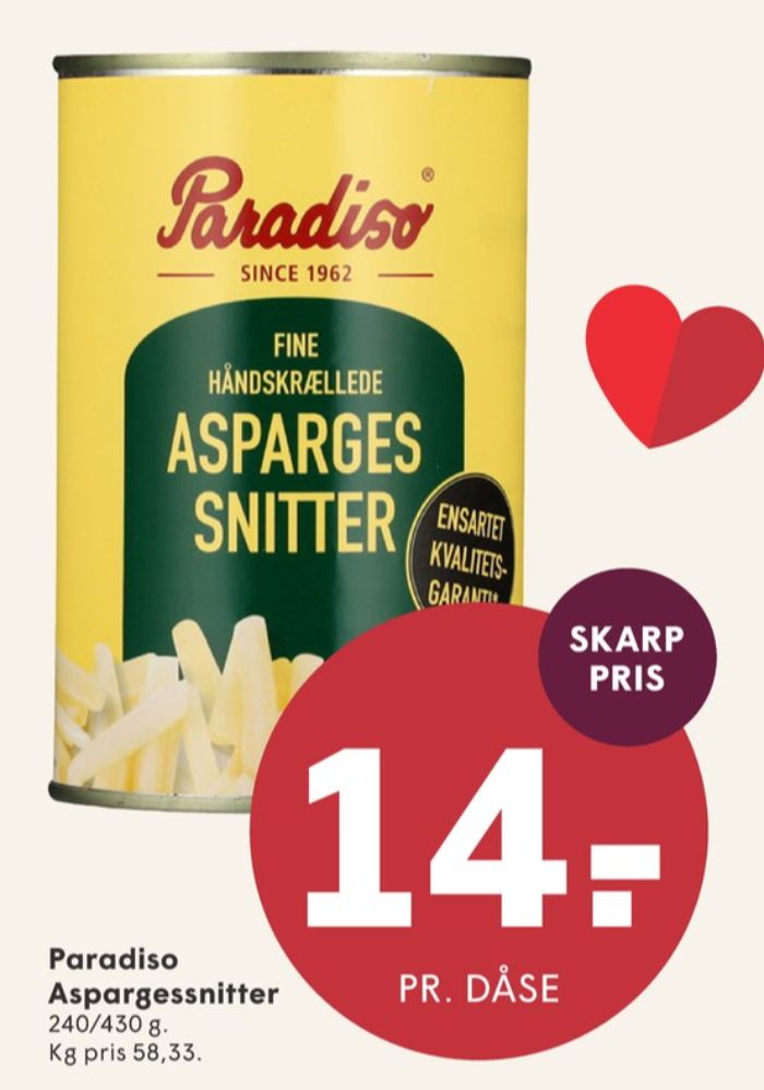 Paradiso, Aspargessnitter
