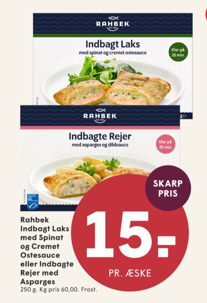 Rahbek, Indbagte Rejer med Asparges og Dildsauce