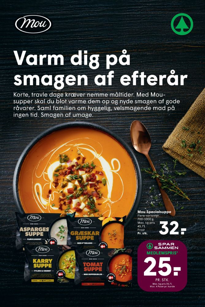 Mou, Aspargessuppe