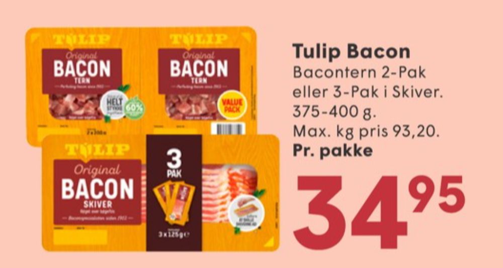 Tulip, Bacontern
