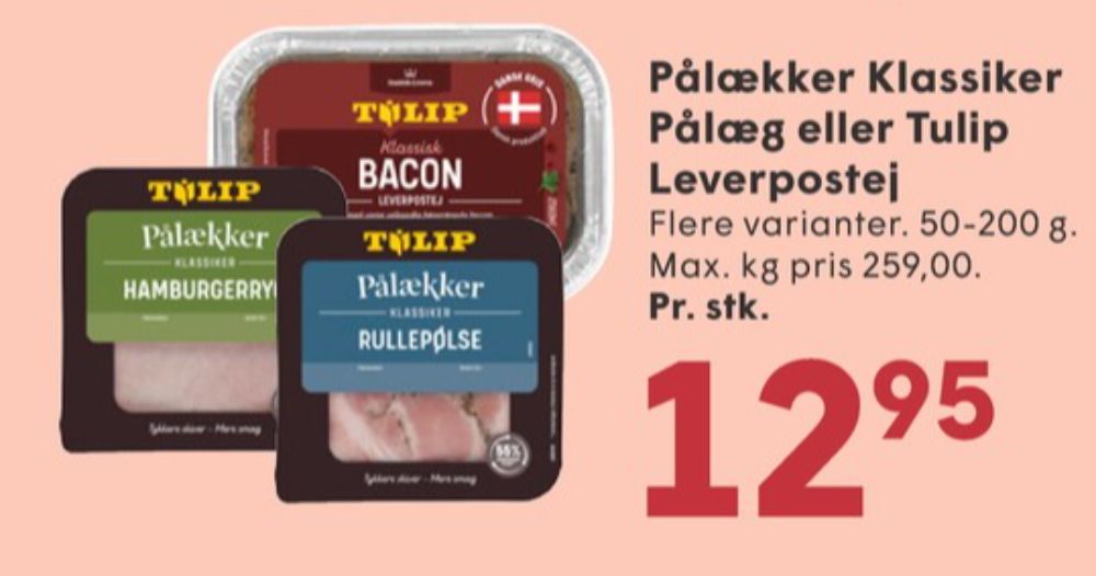 Tulip Klassisk Bacon, Leverpostej