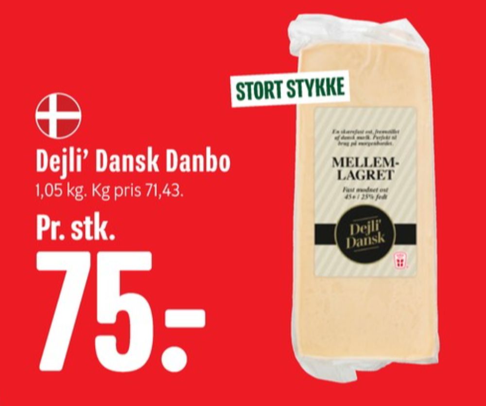 Dejli Dansk, Skæreost Mellemlagret