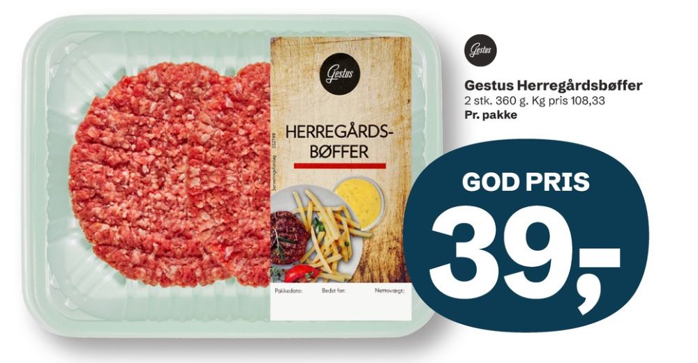 Gestus, Hakkebøffer