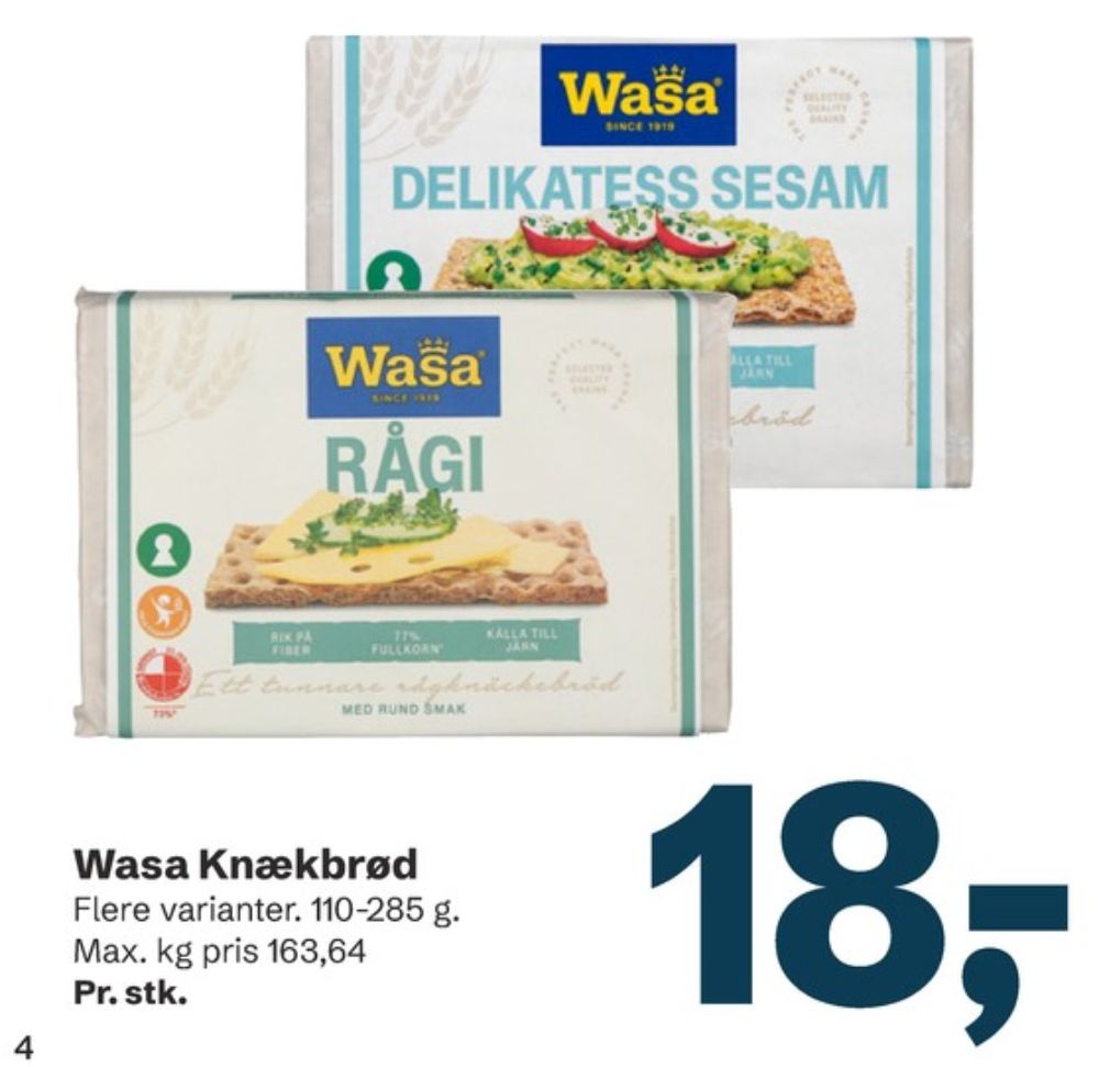 Wasa, Delikatesse Sesam knækbrød