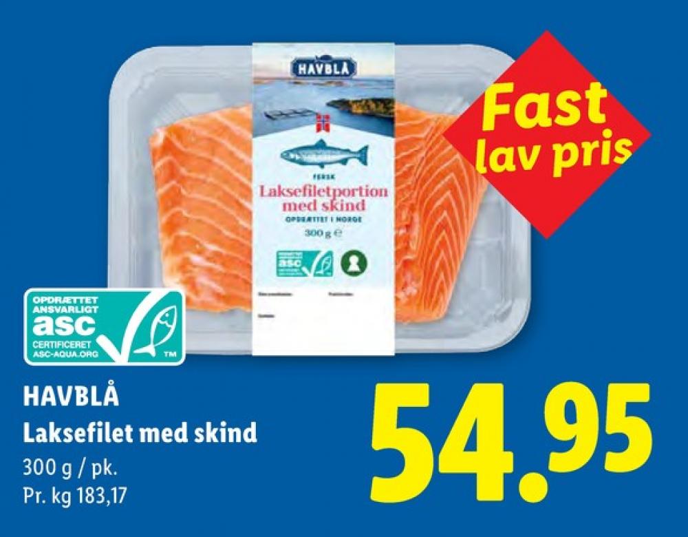 Havblå, Laksefilet