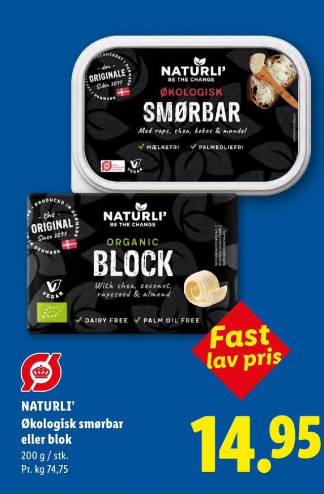 Naturli', Smørbar - Blok