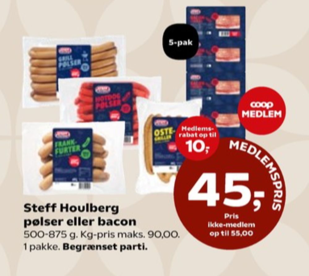 Steff Houlberg, Hotdogpølser