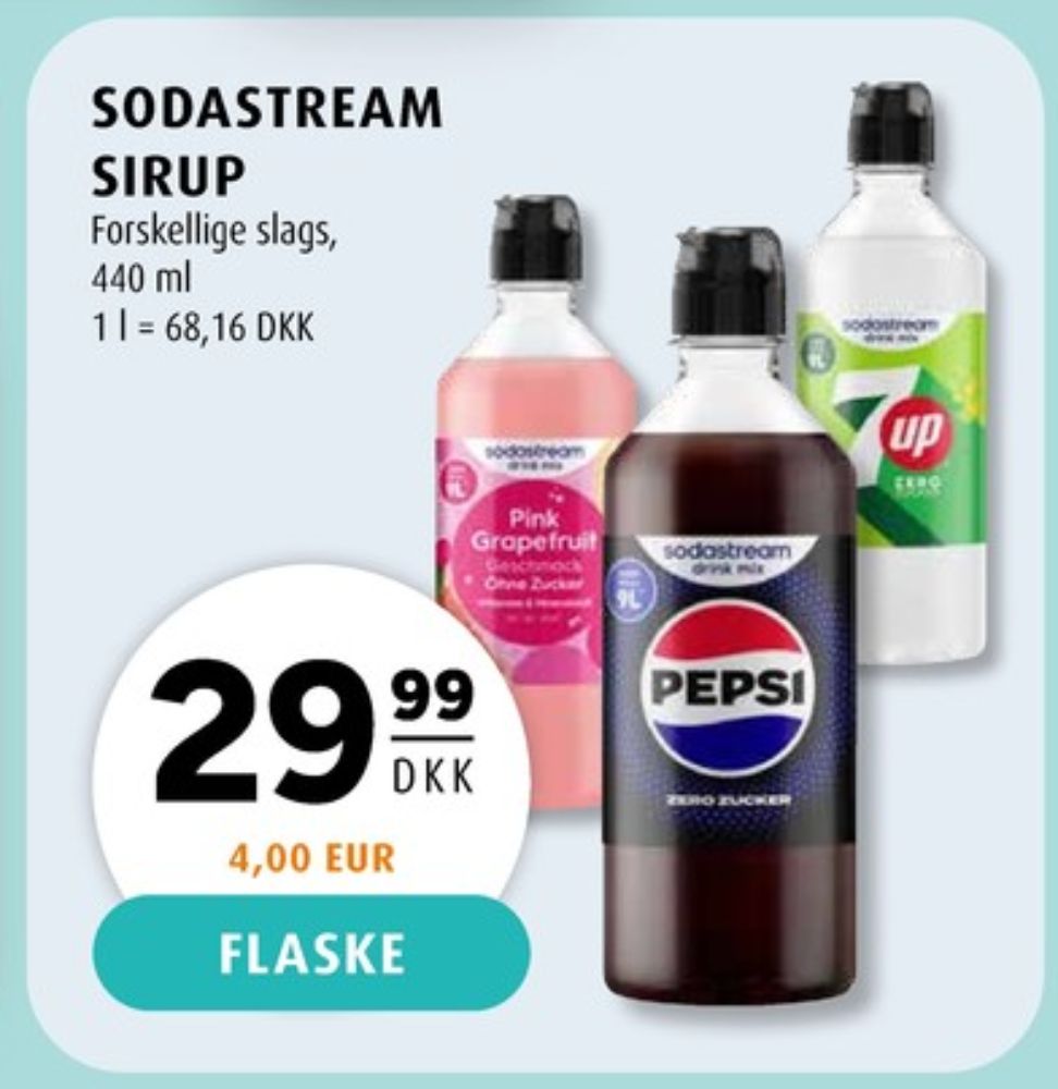 Sodastream Pepsi Max, Smagskoncentrat