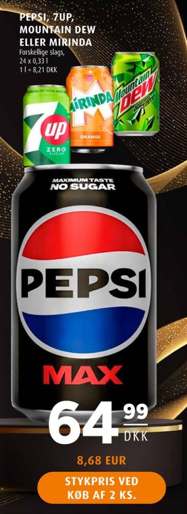 Pepsi Max, Cola 24 pk.