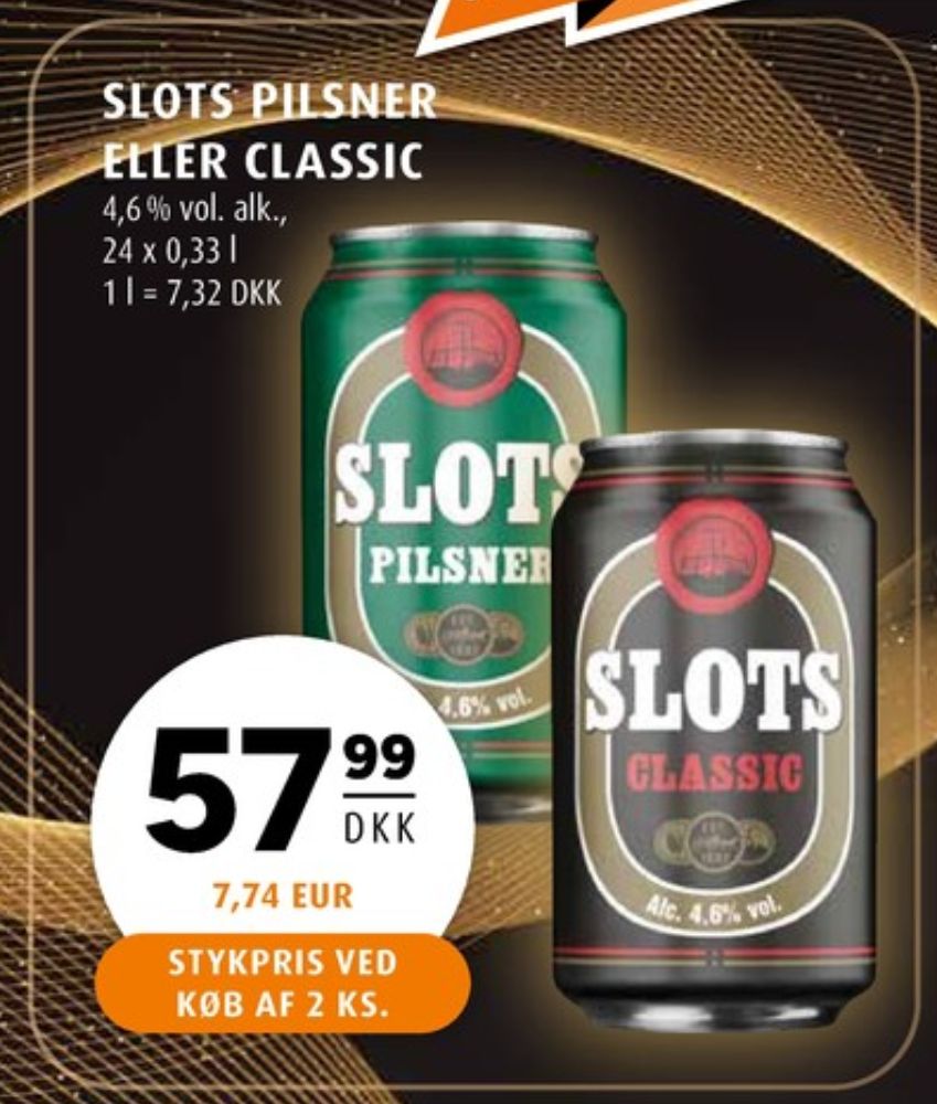Slots Classic, Øl 24 pk.