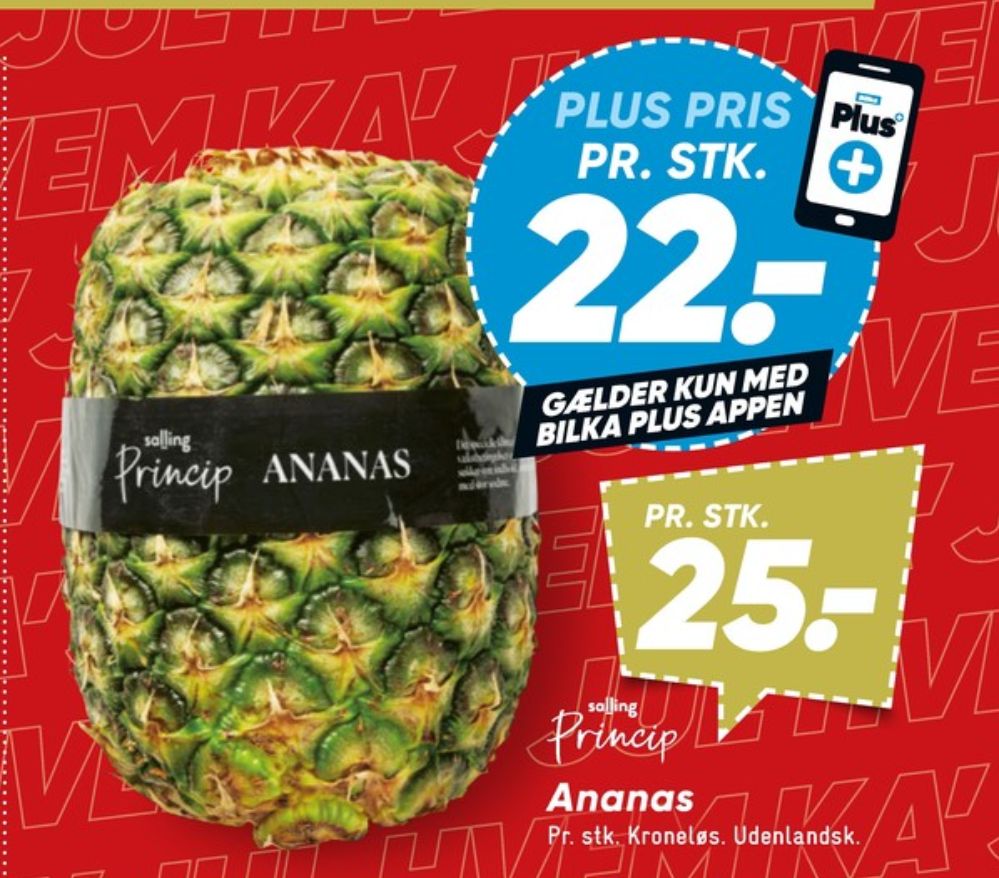 Salling Princip, Ananas