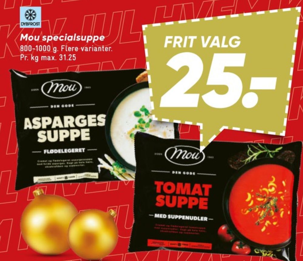 Mou, Aspargessuppe