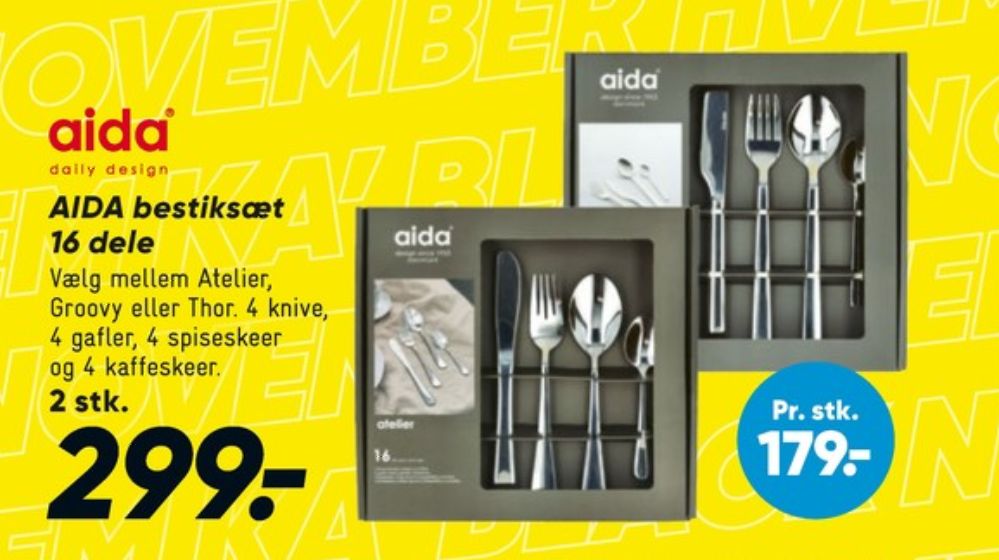 Aida, Bestik
