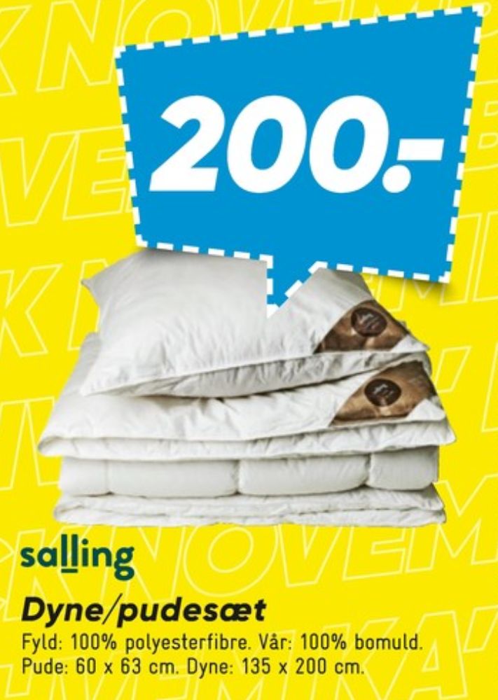 Salling, Dyne og pudesæt