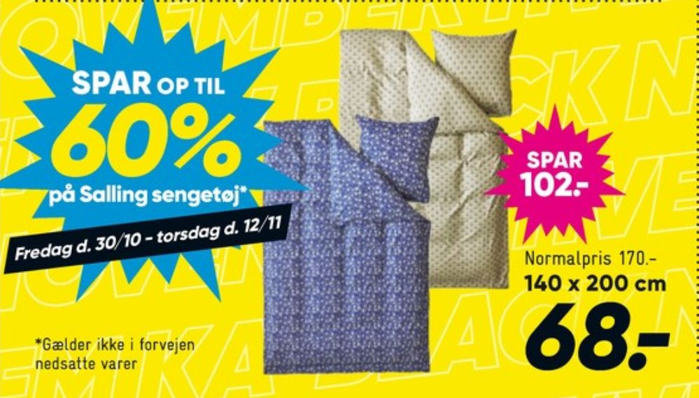 Salling, Sengesæt