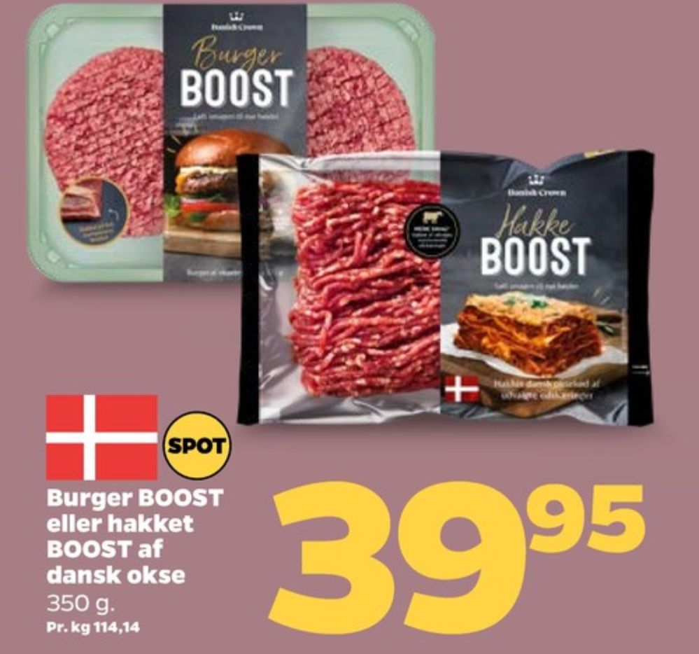 Danish Crown Hakke Boost, Hakket oksekød