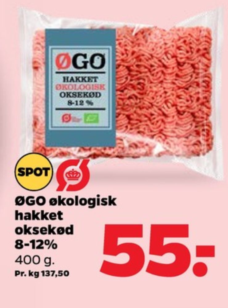 ØGO, Hakket oksekød 8-12%