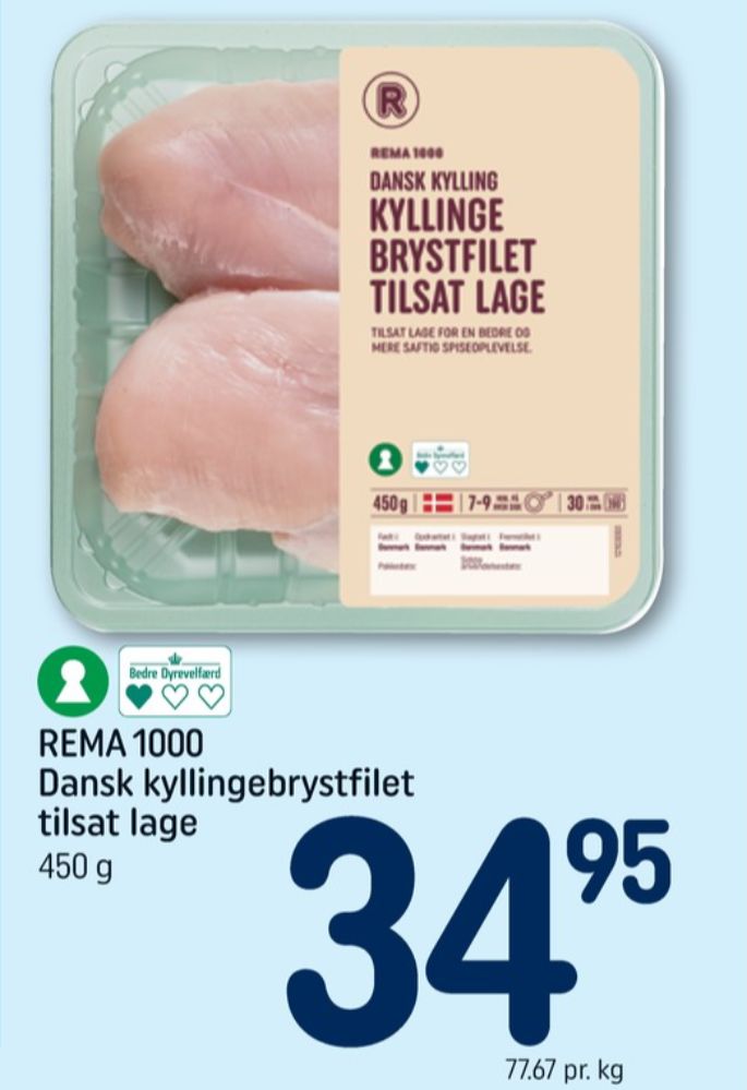Rema 1000, Kyllingebrystfilet