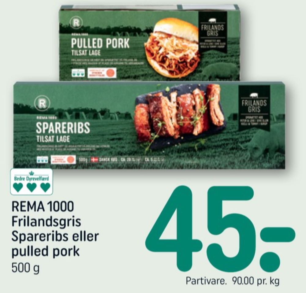Rema 1000, Spareribs