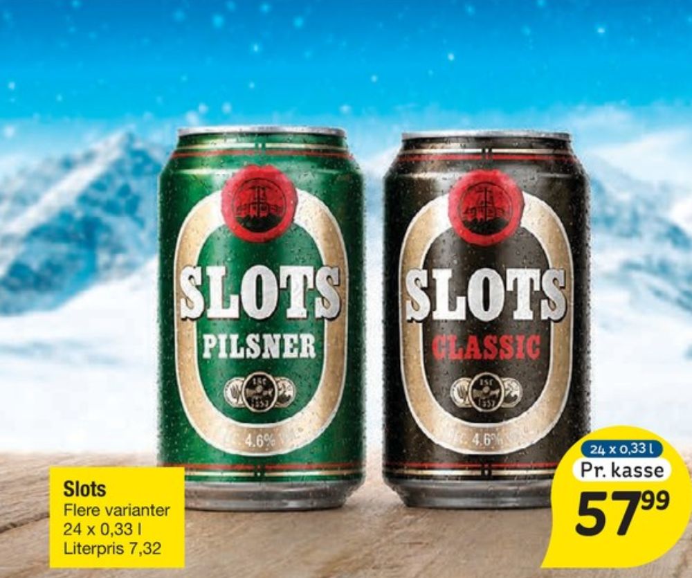 Slots Pilsner, Øl 24 pk.