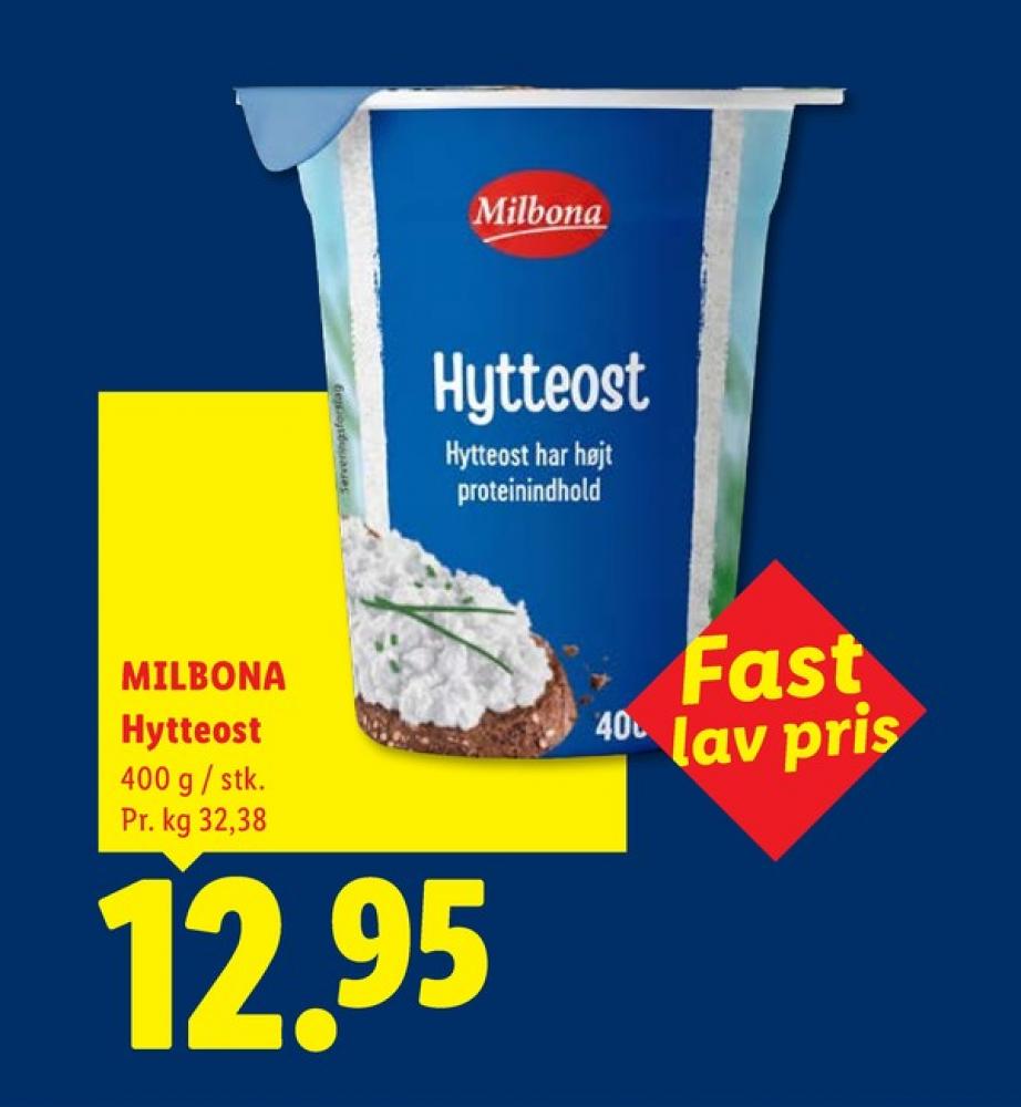 Milbona, Hytteost