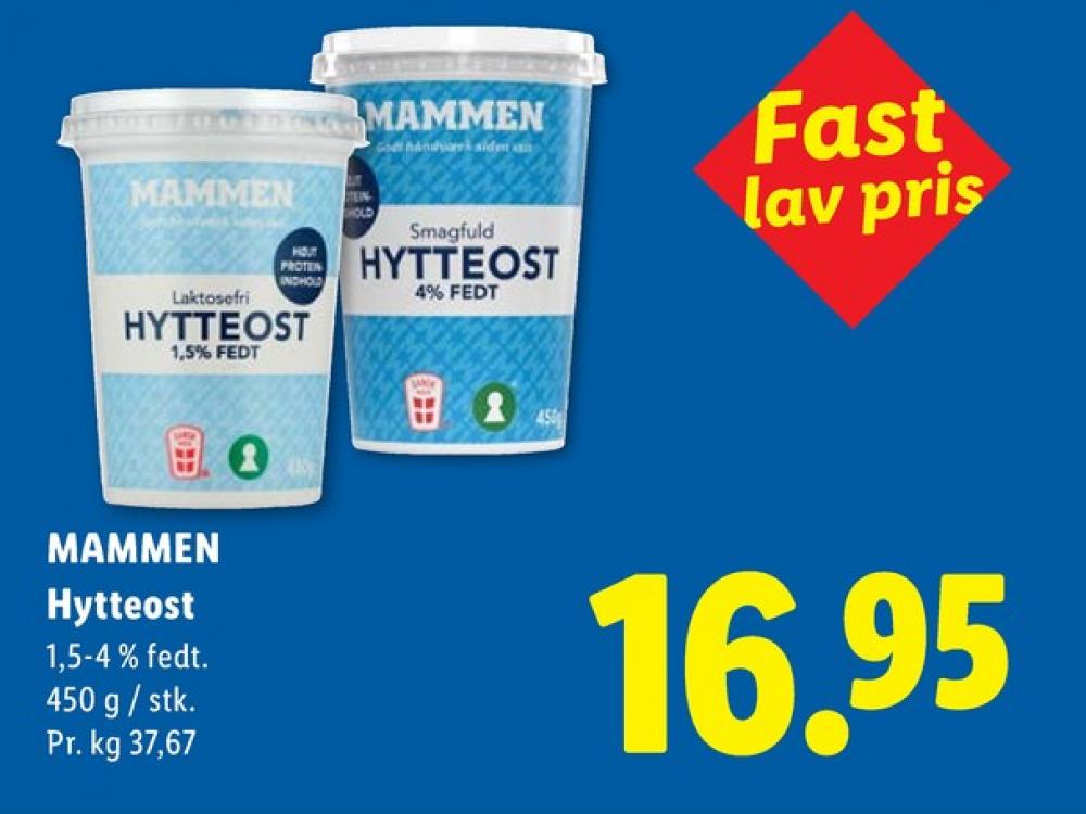 Mammen, Hytteost 1,5%