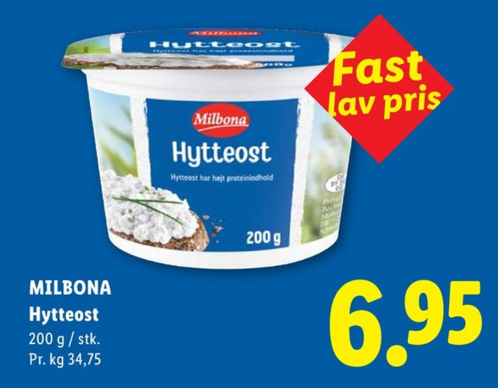 Milbona, Hytteost