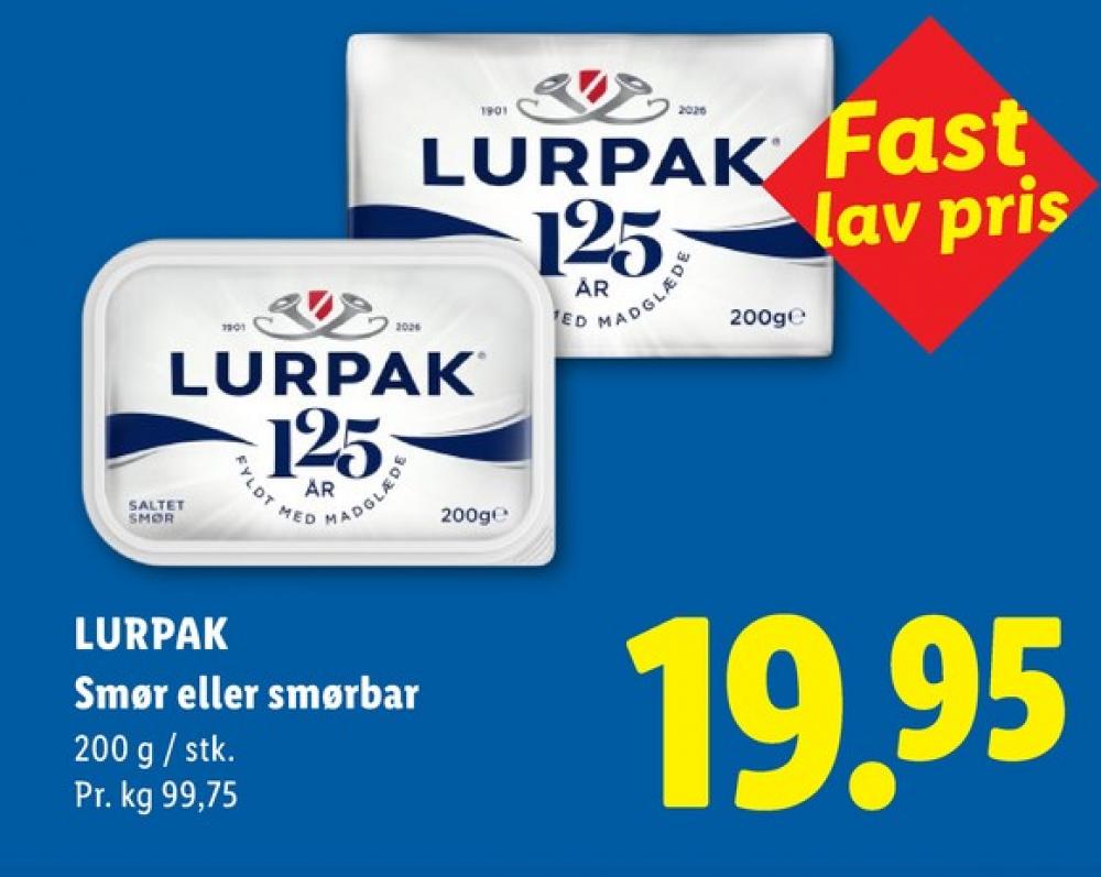 Lurpak, Smørbar