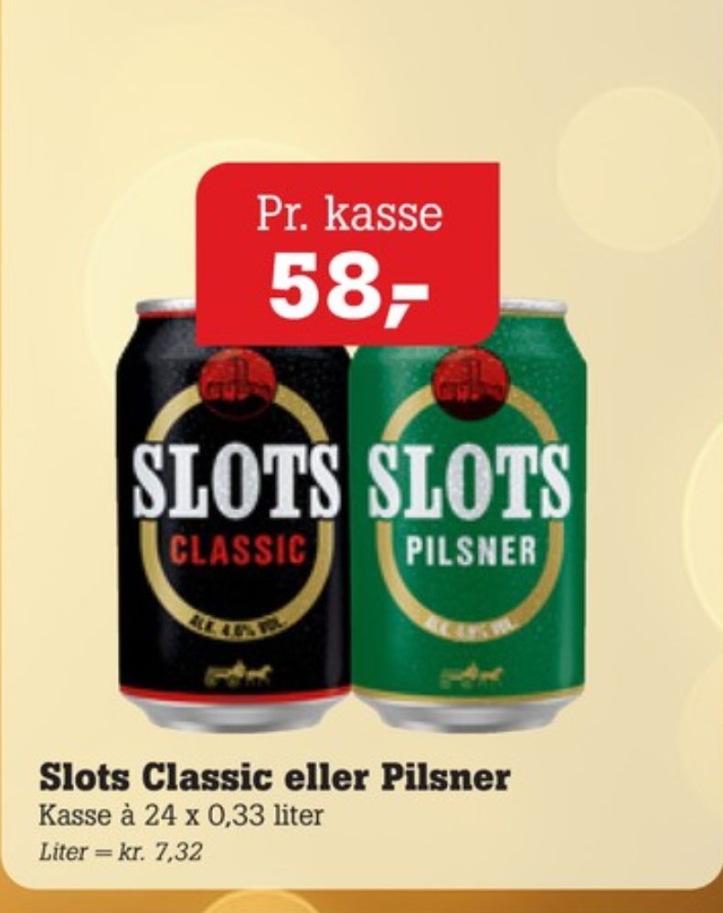 Slots Pilsner, Øl 24 pk.