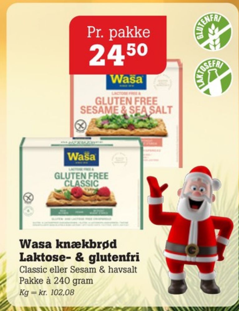 Wasa, Sesam & Havsalt knækbrød