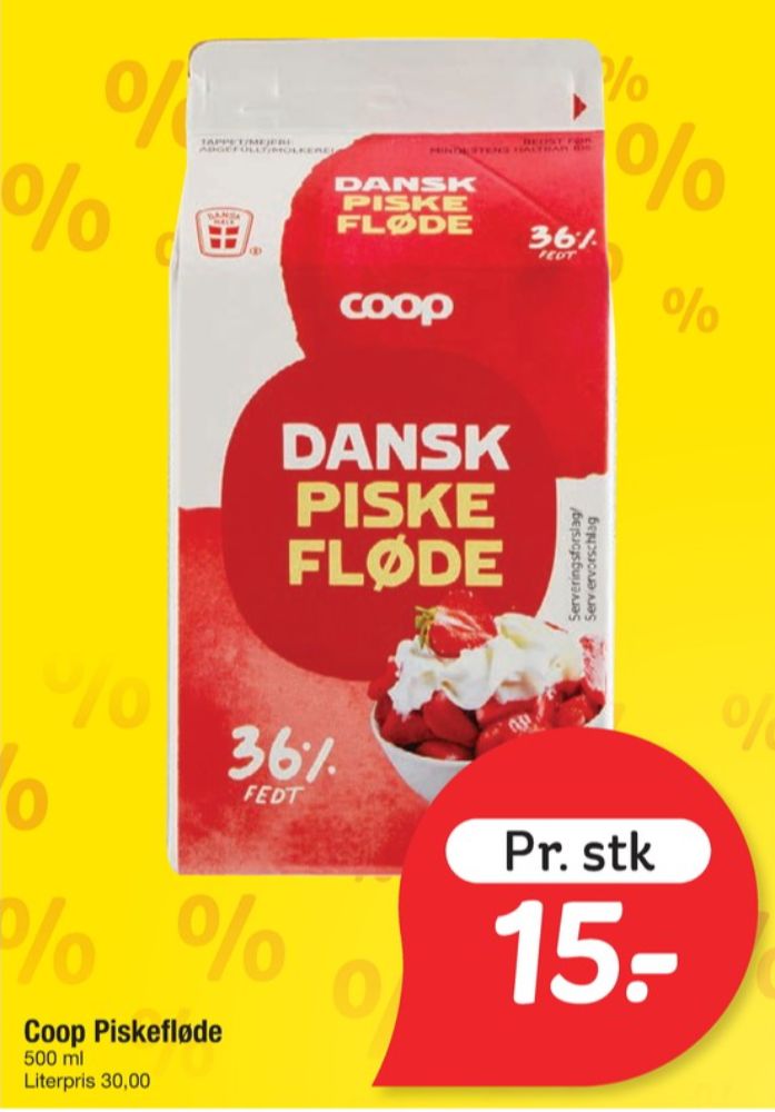 Coop, Piskefløde 36%