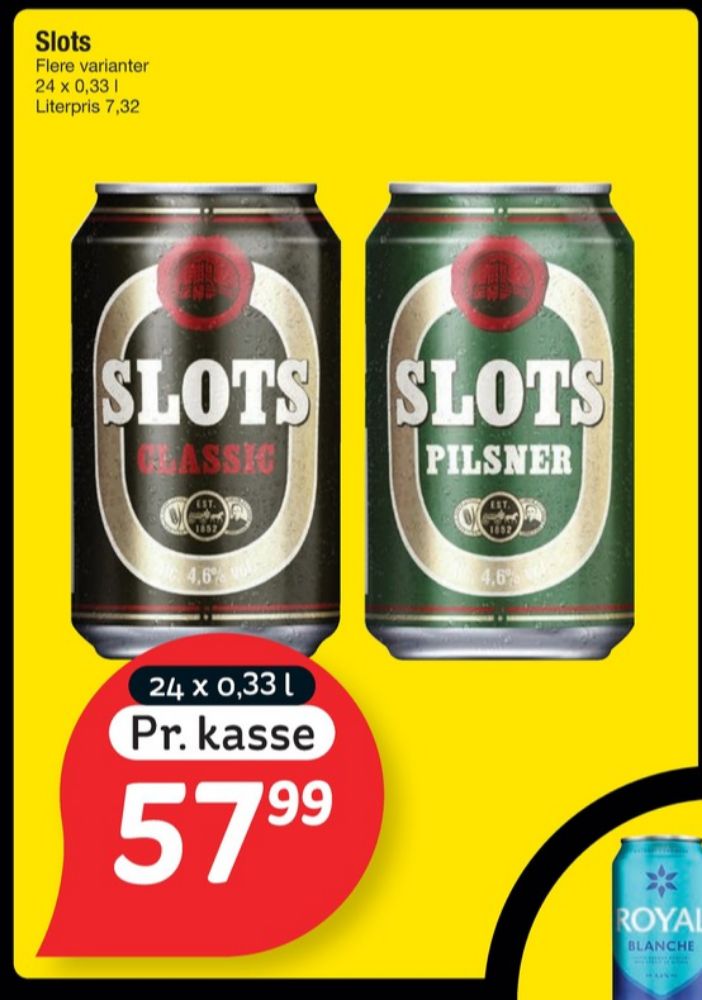 Slots Pilsner, Øl 24 pk.
