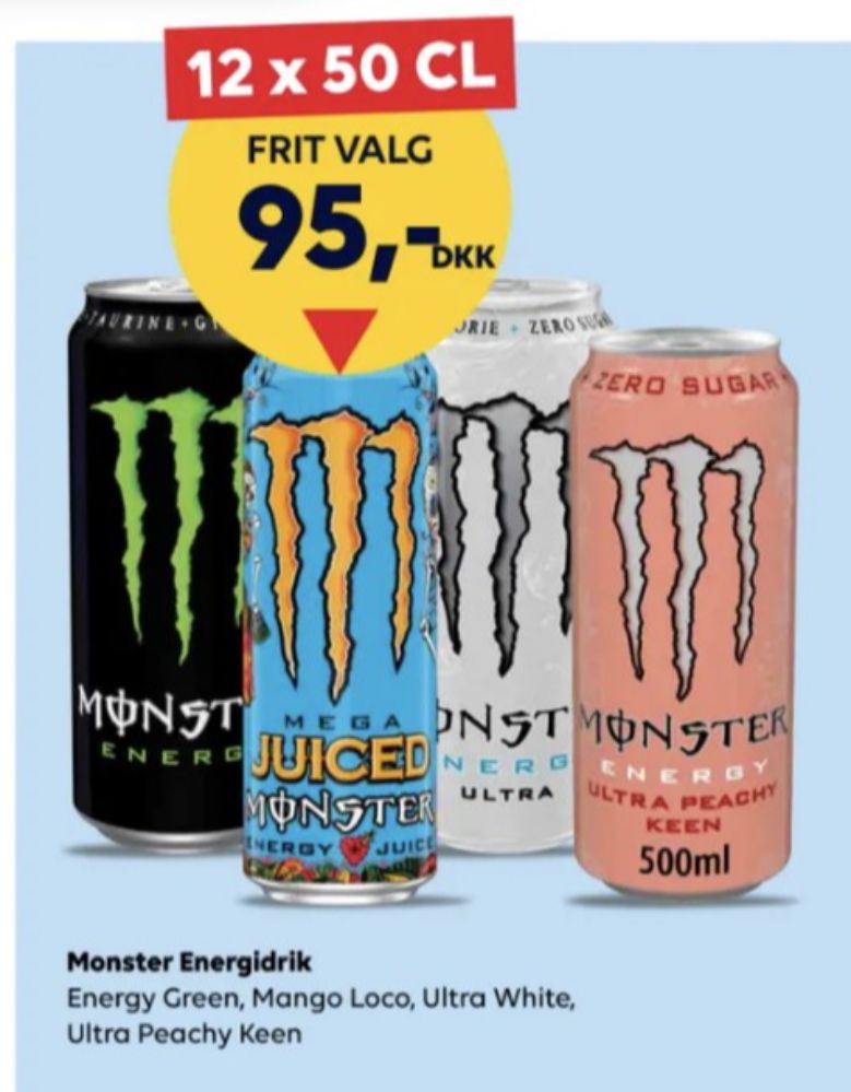 Monster Ultra Energy, Energidrik 12 pk.