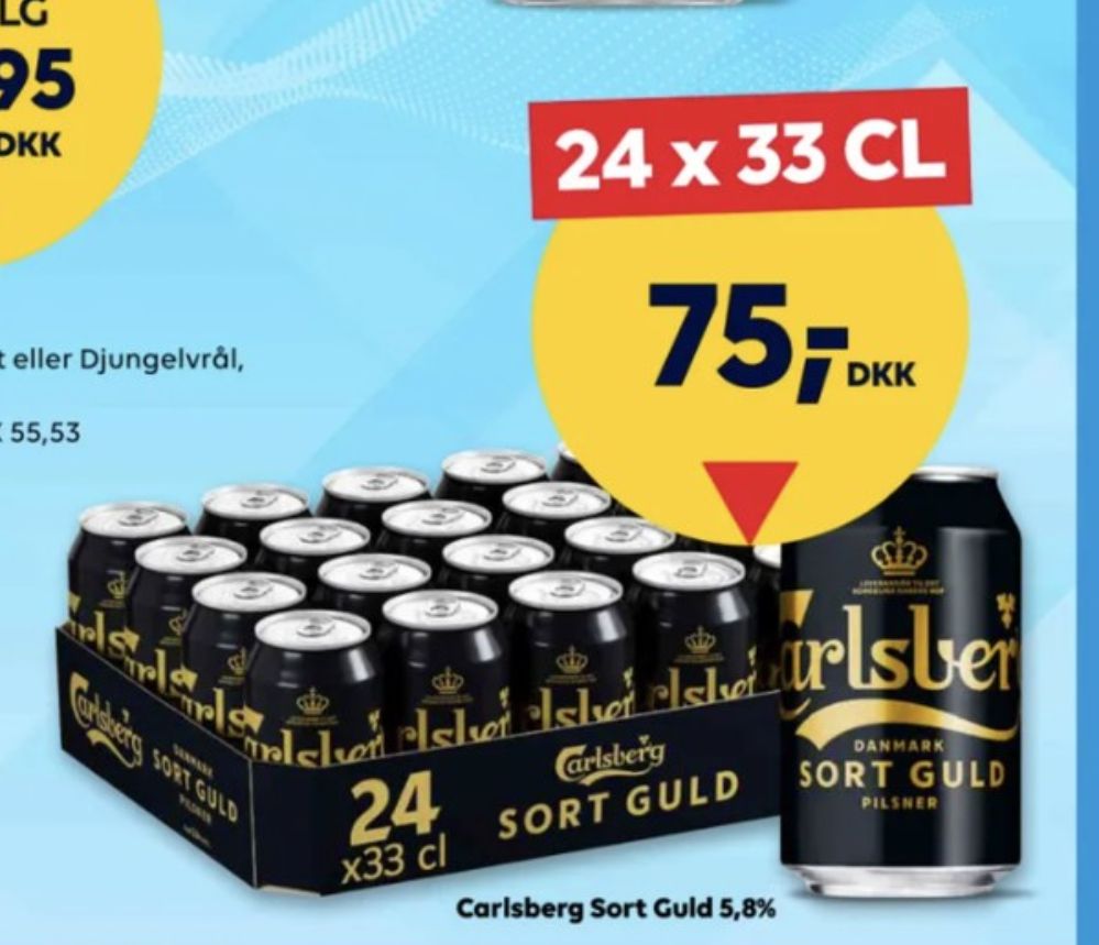 Carlsberg Sort guld, Øl 24 pk.