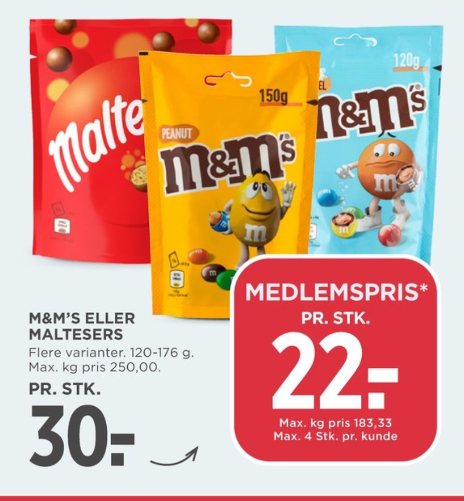 M&Ms, Chokoladepastiller Peanut